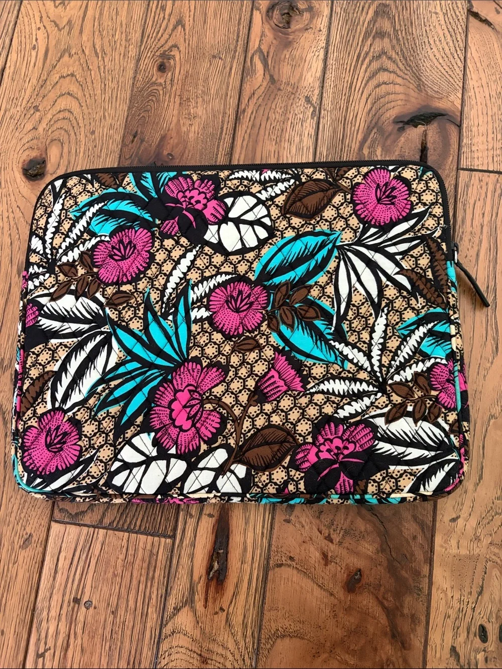 Vera Bradley Laptop Sleeve - Canyon Road, quilted